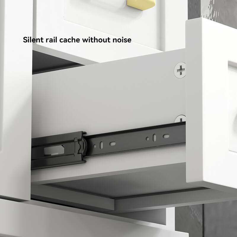 30" Bathroom Vanity. Abundant Storage Cabinet -1 Soft close doors and 3 drawers