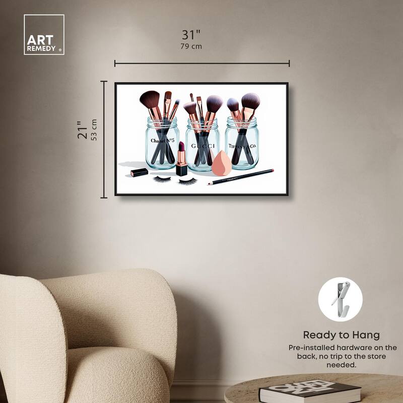 Glamour Glassware Canvas by Art Remedy