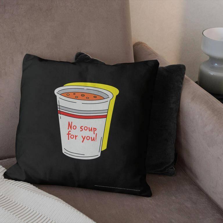 Warner Brothers Seinfeld No Soup 18 Inch Throw Pillow