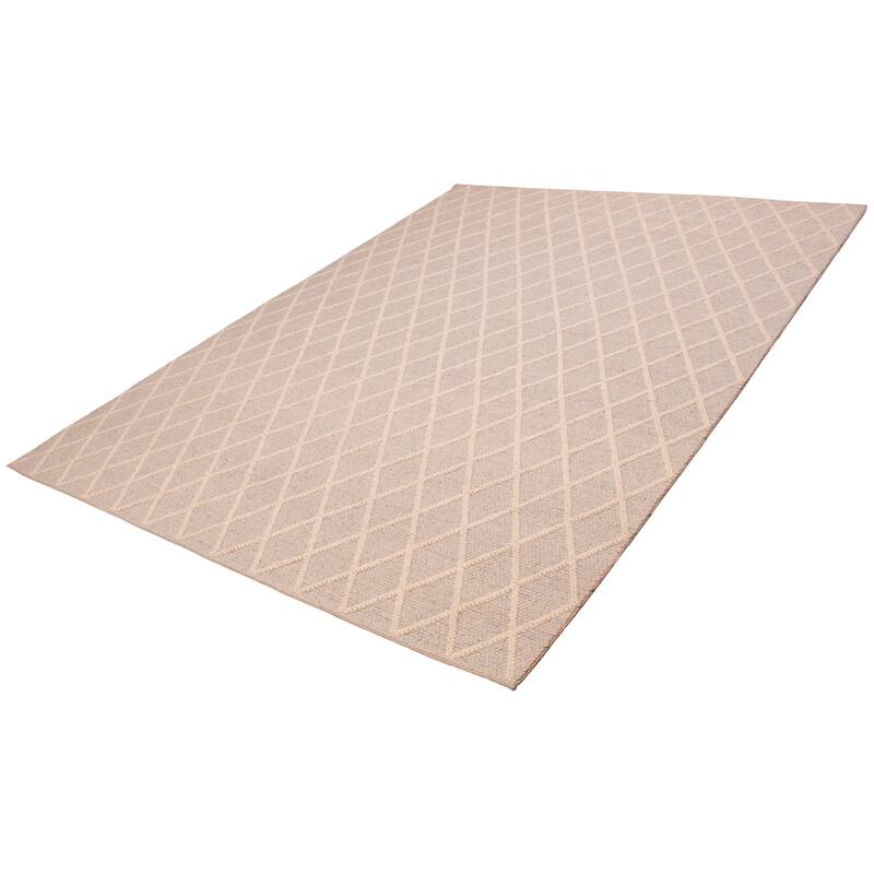 ECARPETGALLERY Braid weave Sienna Grey Wool Rug - 10'1 x 13'10