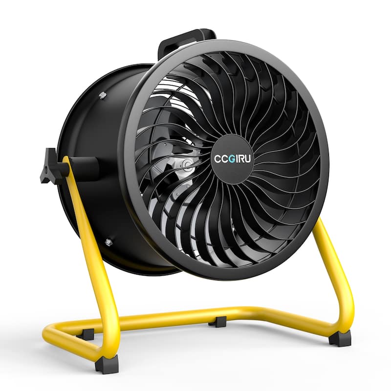 10" Industrial 3-Speed Adjustable High Velocity Turbo Drum Fan, Portable Air Circulator