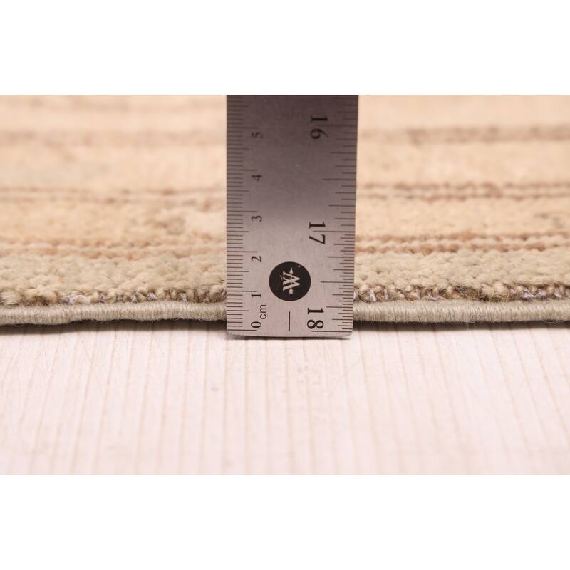 ECARPETGALLERY Hand-knotted Peshawar Oushak Sage Wool Rug - 8'11 x 12'1