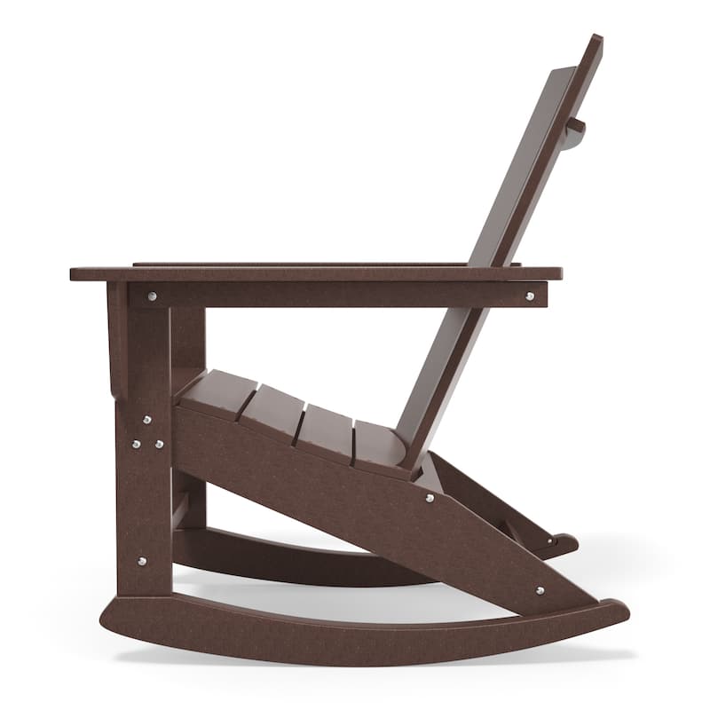Outdoor Rocking Chairs All-Weather Resistant HDPE Poly Wood