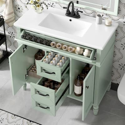 36" Bathroom Vanity with Sink Combo