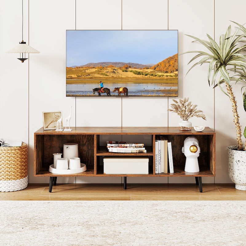 Costway 47.5" Console Cabinet for 55-Inch TVs with Storage Shelves - See Details