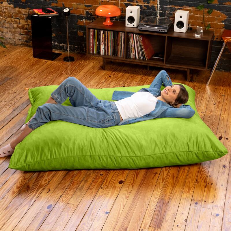 Jaxx 5.5' Huge Bean Bag Floor Pillow and Lounger for Adults - Microsuede