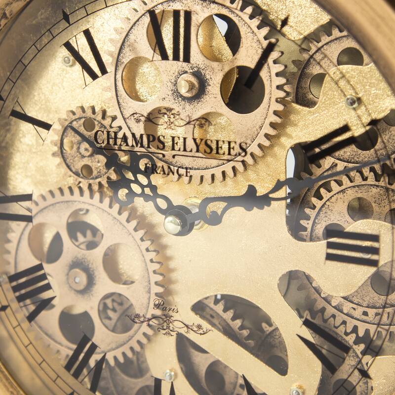 Yosemite Home Decor Gears Table Top Clock - 13 x 10 x 3