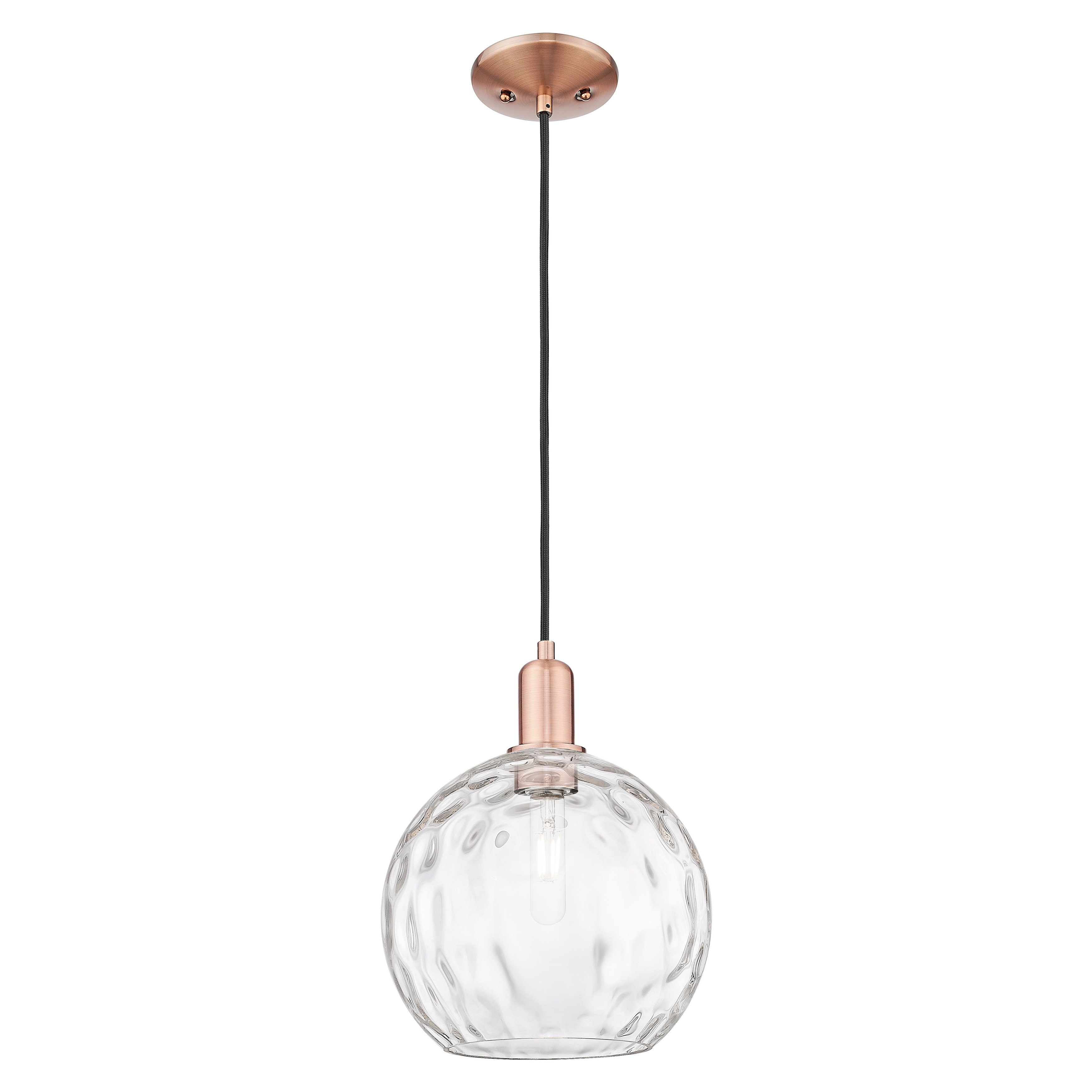 Innovations Lighting Endless Possibilities Arcadia - Athens Water Glass - 1 Light 10" Cord Hung Mini Pendant