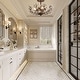 preview thumbnail 17 of 28, Flavia 4-light Crystal Beaded 9-Branch Semi-Flush Mount - 18 inches in diameter x 12 inches H