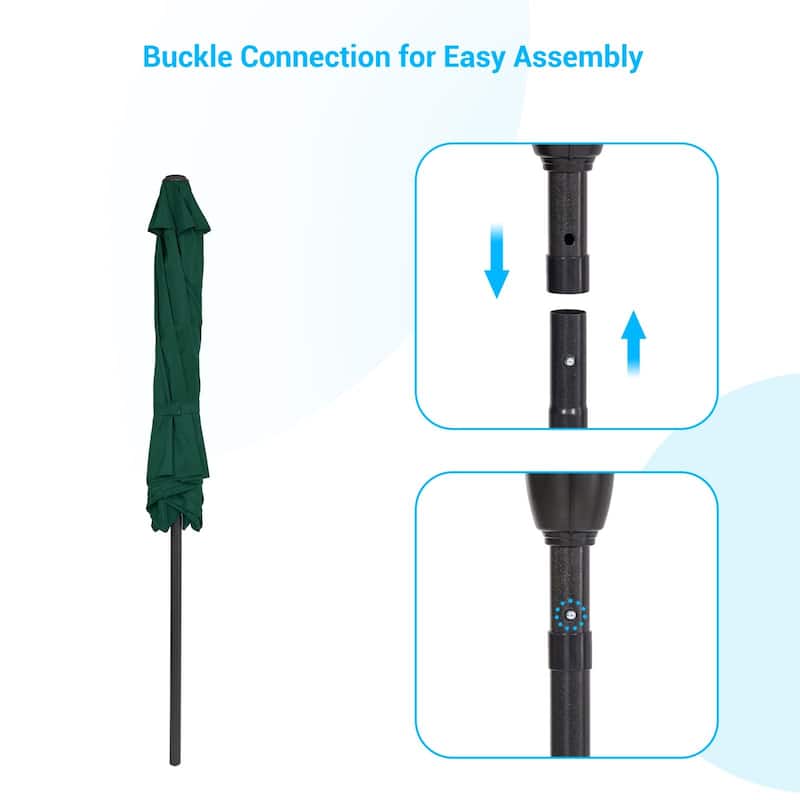 Bonosuki 7.5-foot Waterproof Sunshade Canopy Patio Umbrella