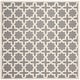 preview thumbnail 129 of 183, SAFAVIEH Handmade Cambridge Trudie Geometric Wool Rug 6' Square - Silver/Ivory - Square