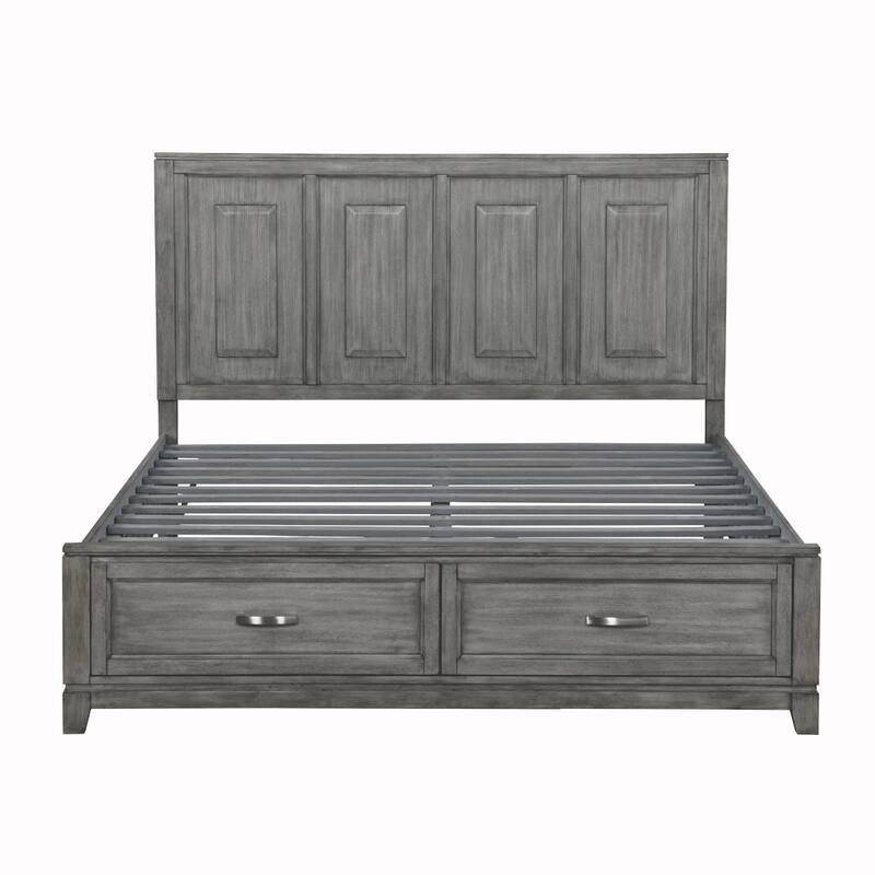 Saratoga Gray Storage Platform Bed
