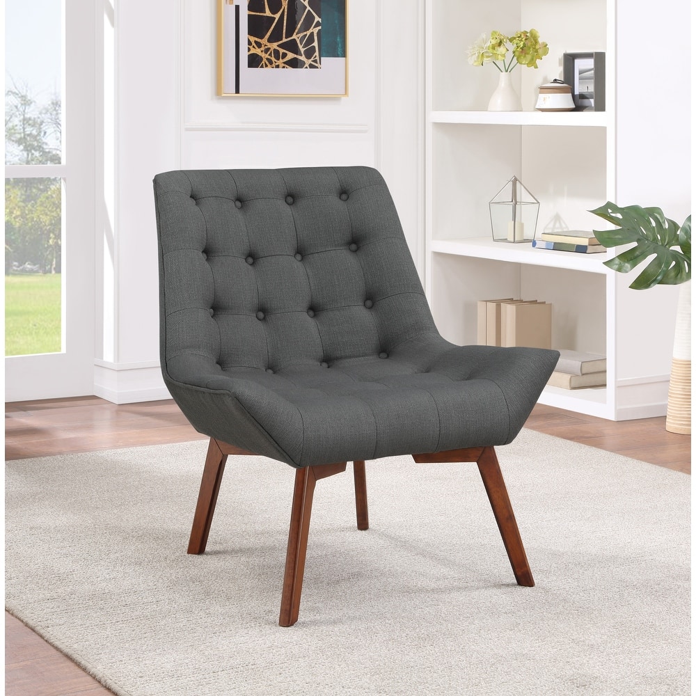 Shelly Tufted Chair with Coffee Legs
