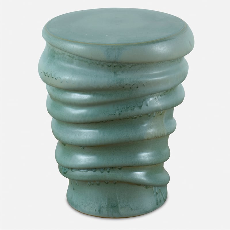Uttermost Skye Modern Garden Stool - 15"D x 15"W x 17.75"H