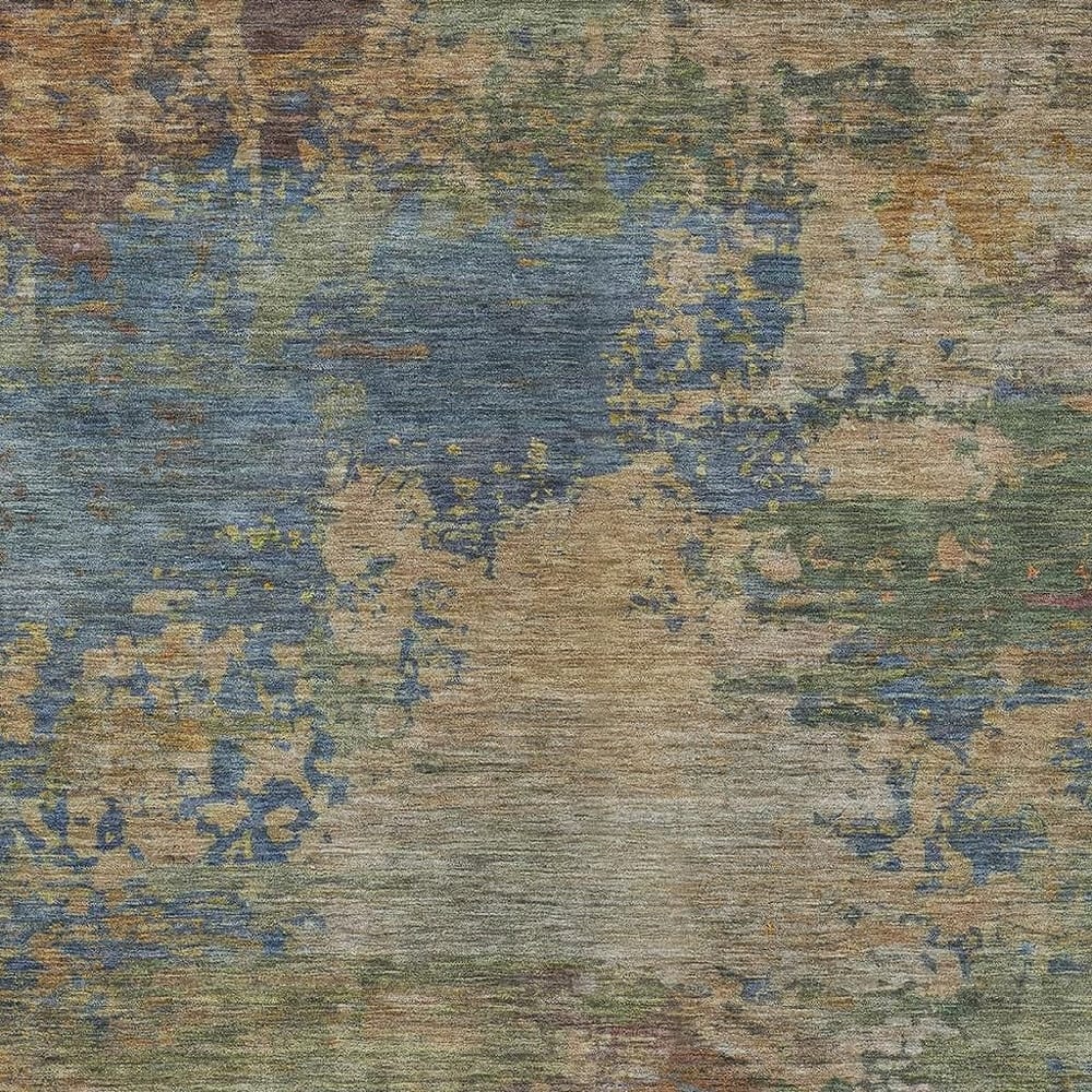 HomeRoots Abstract Transitional Rectangle Outdoor Rug