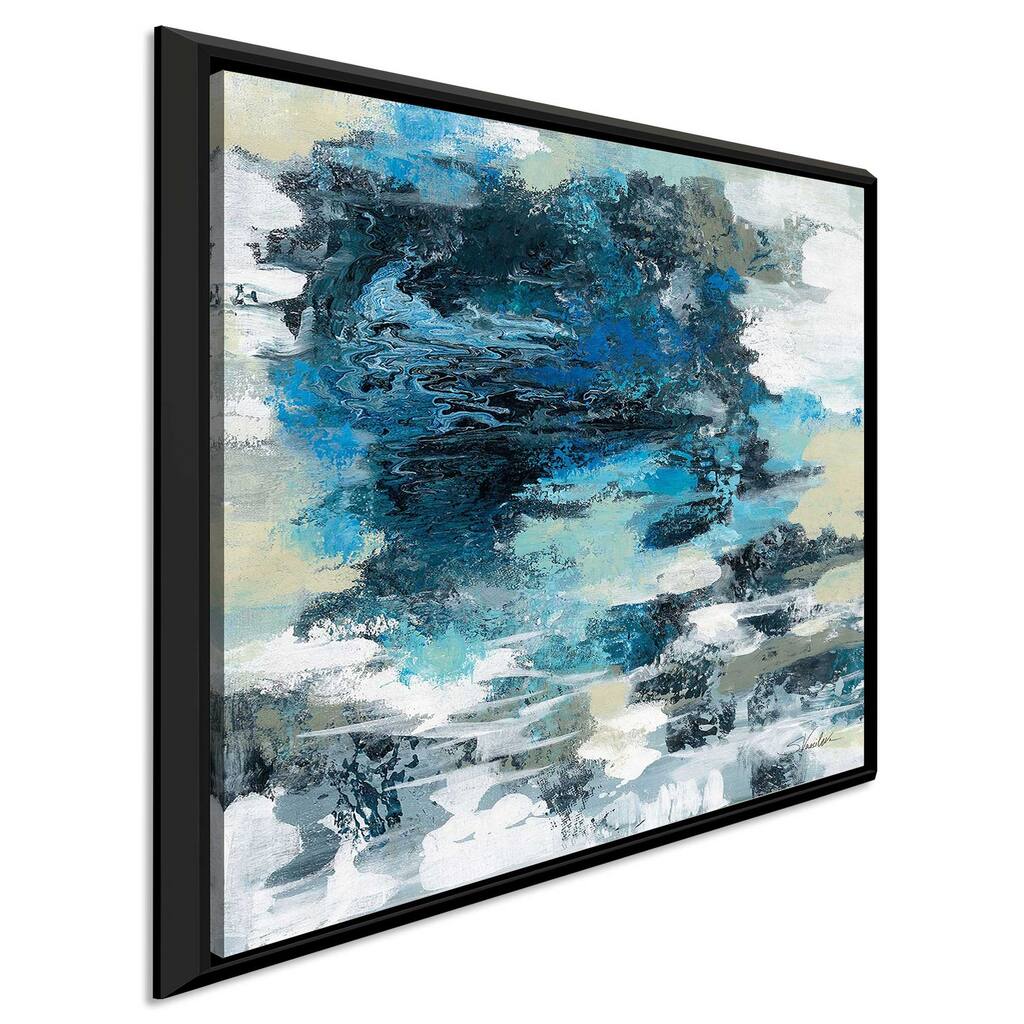 "Brilliant Blue Water" Print on Floating Canvas