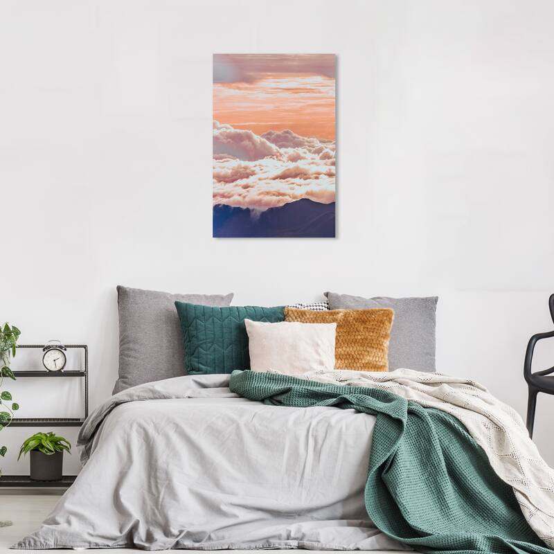 Wynwood Studio Canvas Nature and Landscape There up Beautiful Orange Modern & Contemporary Wall Art Canvas Print - 36 x 24