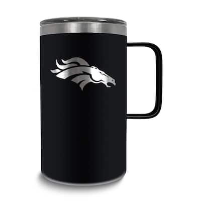 NFL Denver Broncos Stainless Steel 18 Oz. Hustle Mug with Lid