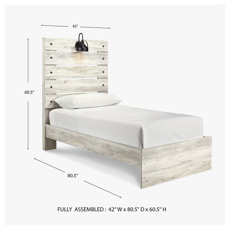 Cambeck Whitewash Panel Bed
