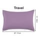 preview thumbnail 41 of 46, 2 Pcs Zippered Pillowcases, Brushed Microfiber Pillow Case Cover Travel(14"x20") - Lavender