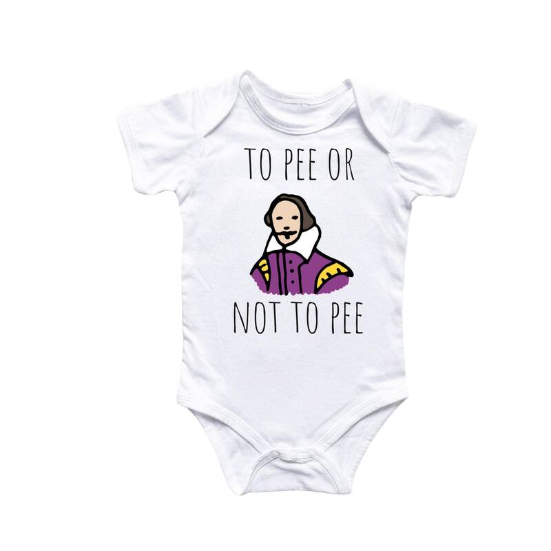 Shakespeare Literature English - Baby Boy Girl Clothes Infant Bodysuit Funny Cute Newborn - White - 3-6M