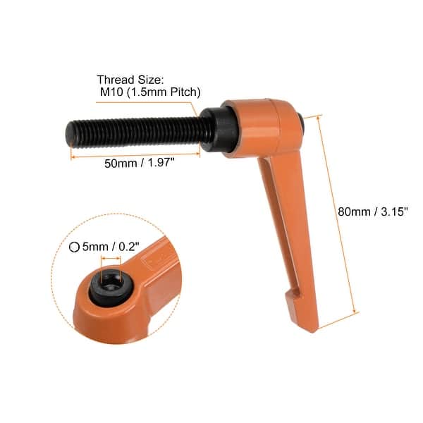 Rotating Stop Lever Adjustable Clamping Lever Handles Bolt Knobs Rotating Screw Locking ...