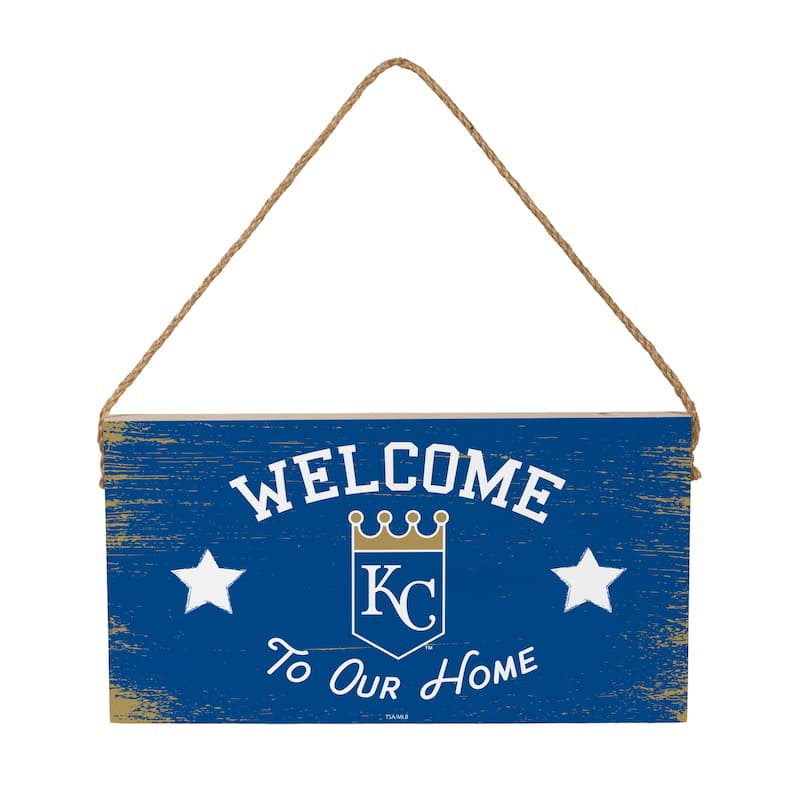 Kansas City Royals Wooden Door Decor Wall Sign - Multi-Color