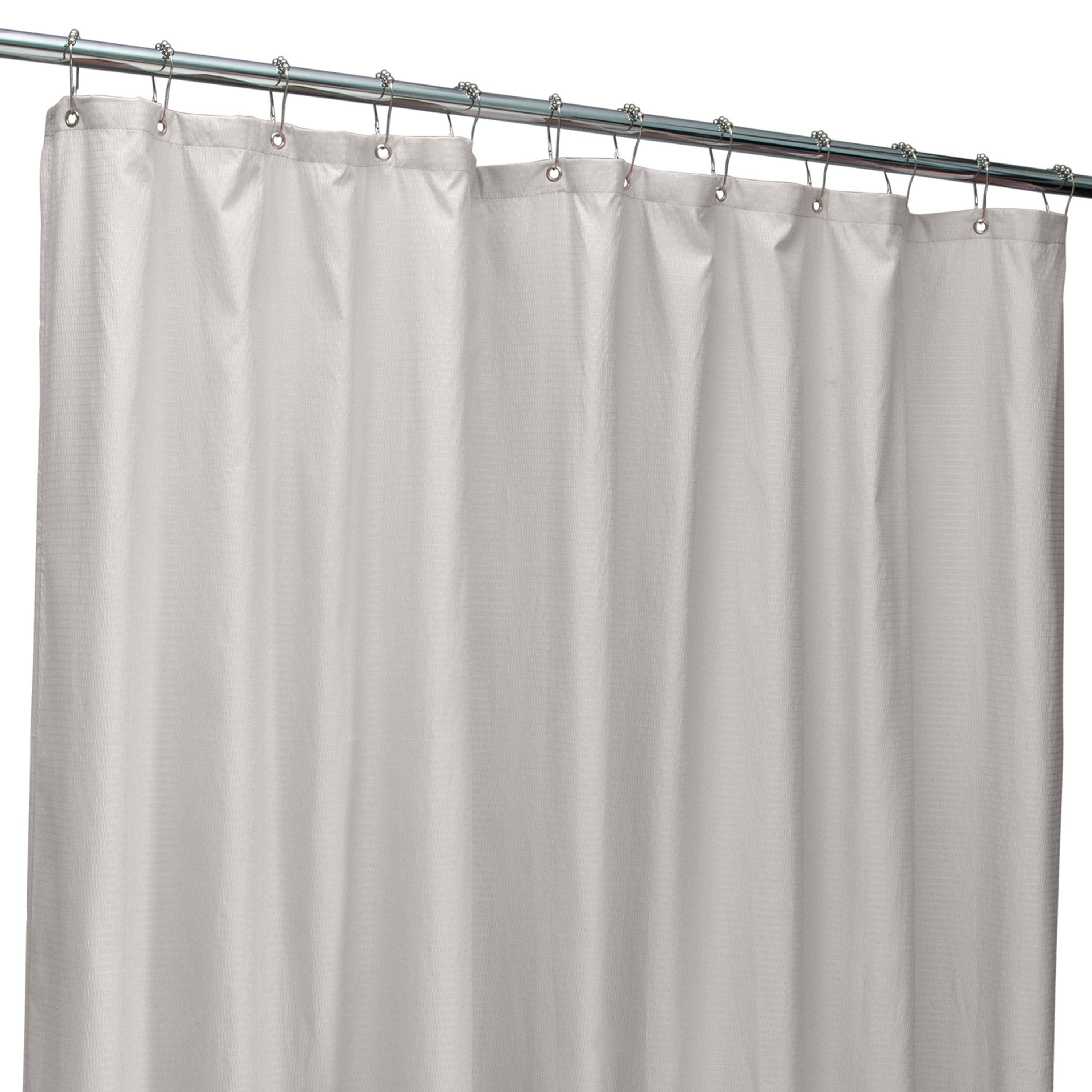 Bath Bliss Heavy Shower Curtain Liner, 12 Rust Resistant Metal Grommets, 3  Weighted Magnet Hem, Blue