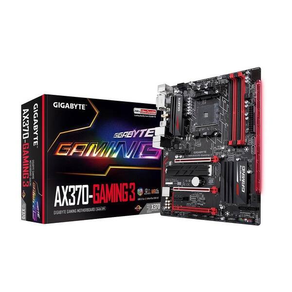 Gigabyte Ga Ax370 Gaming 3 Amd Ryzen Am4 X370 Rgb Fusion Hdmi M 2 Usb 3 1 Gen 2 Type A Atx Ddr4 Motherboard Overstock