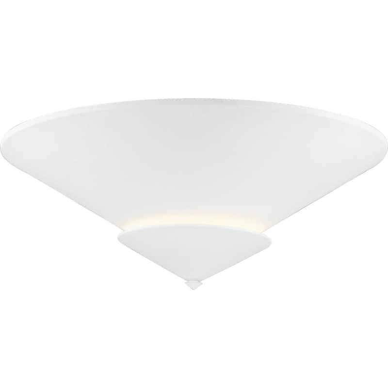 Progress Lighting P350270 Pinellas 4 Light 25" Wide Flush Mount - White Plaster