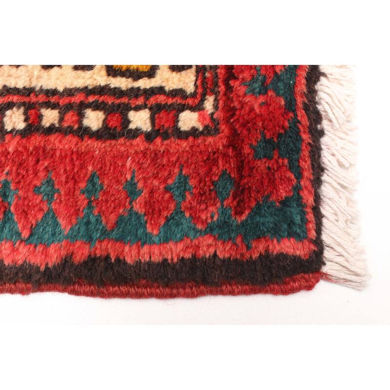 ECARPETGALLERY Hand-knotted Konya Anatolian Red Wool Rug - 3'10 x 11'6