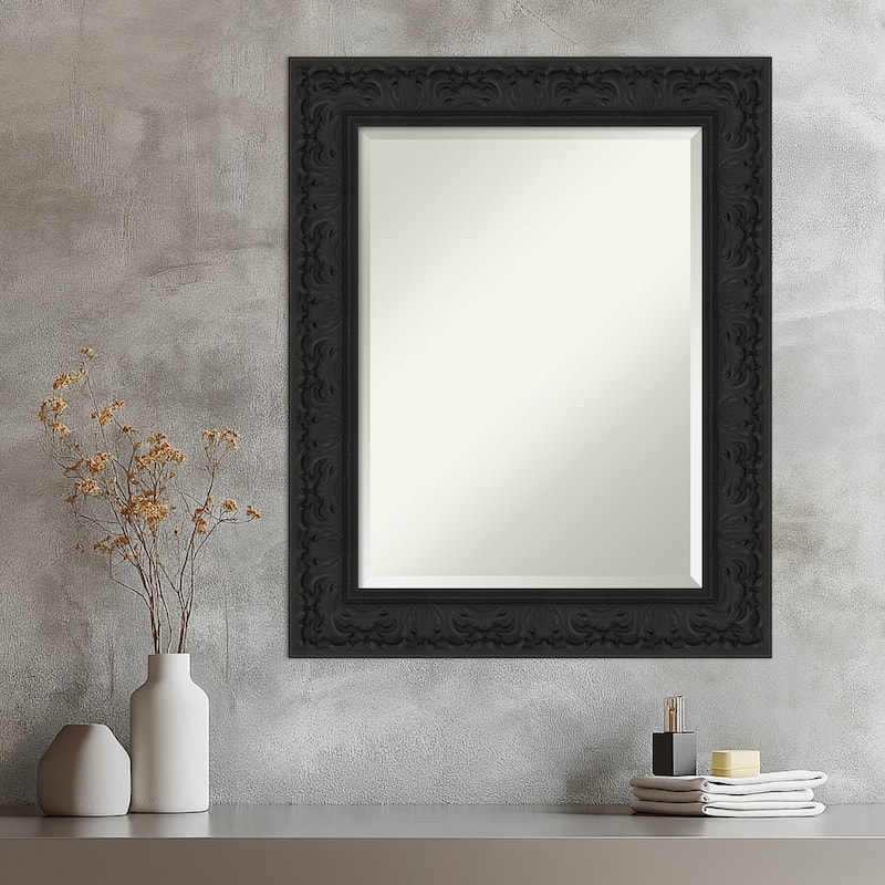 Luxe Beveled Framed Wall Mirror