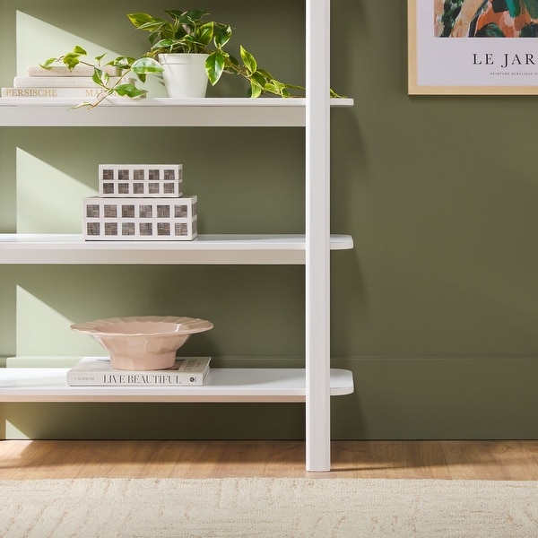 Walker Edison Modern Wood Arched Open Bookcase - On Sale - Bed