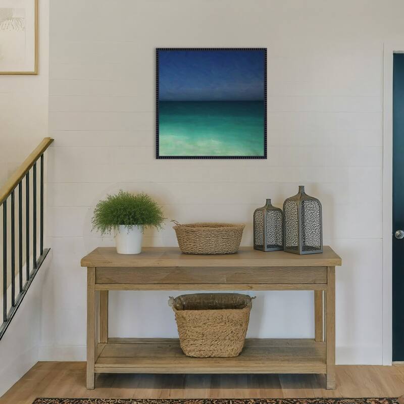 Tropical Ocean by Lynann Colligan Framed Canvas Wall Art Print