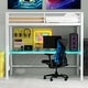 preview thumbnail 51 of 64, Gaming Loft Bed with RGB LED Light & USB Charge Station, Metal Loft Bed Frame w/Built-in Desk & Full-Length Guardrails White - Twin