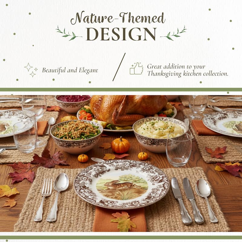 Spode Woodland Dinner Plate Animal Motifs