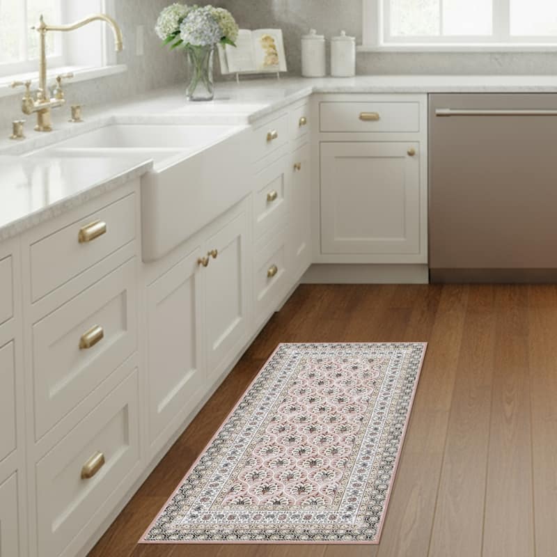 Laura Ashley Imagine Printed Chenille Washable Non-Slip Rugs