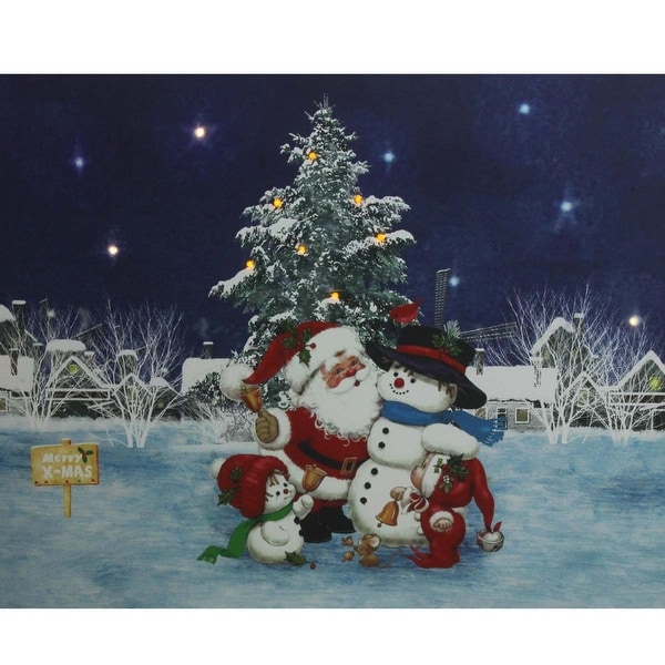 led lighted santa claus with snowmen and christmas tree canvas wall art 1575 x 195 - Lighted Christmas Wall Decorations led lighted santa claus with snowmen and christmas tree canvas wall art 1575 x 195 - Lighted Christmas Wall Decorations