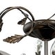 preview thumbnail 6 of 6, Jardin 19-in W Crystal Bronze Vintage Vine Semi Flush Mount Ceiling Light - 19-in W x 8-in H x 19-in D