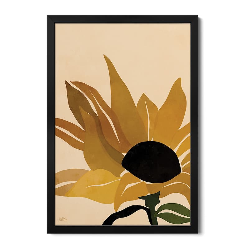 Sunflower Premium Framed Poster by Bria Nicole - Black - 24x32x1