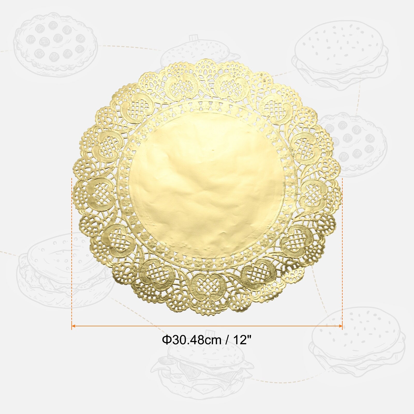 Lace Paper Doilies, Decorative Paper Placemats Hollow Flower Absorbing Papers