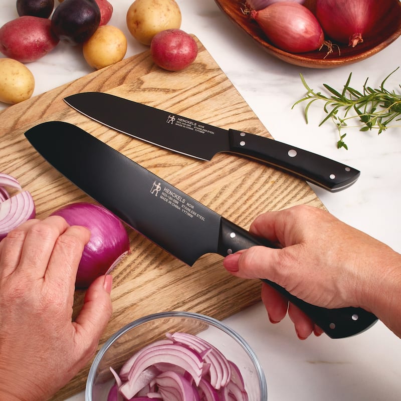 Henckels Noir 2-pc Asian Knife Set - Black - 3-pc