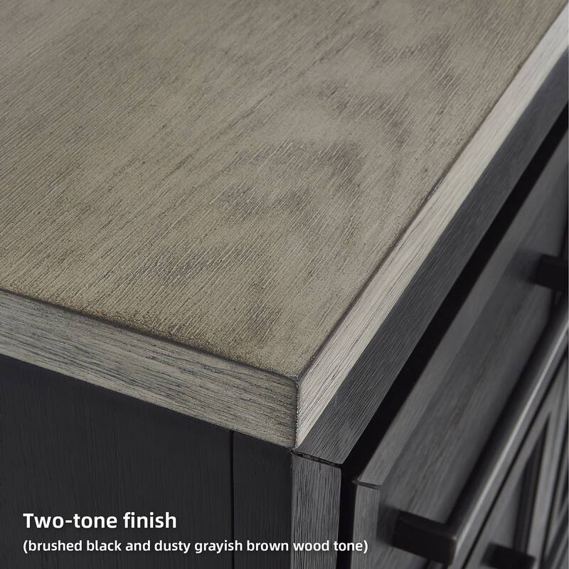 Signature Design by Ashley Foyland Black/Brown 2 Drawer Nightstand