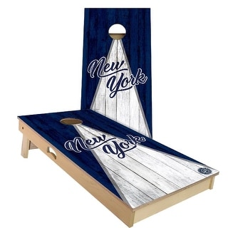 New York Triangle Baseball Outdoor Cornhole Board Set