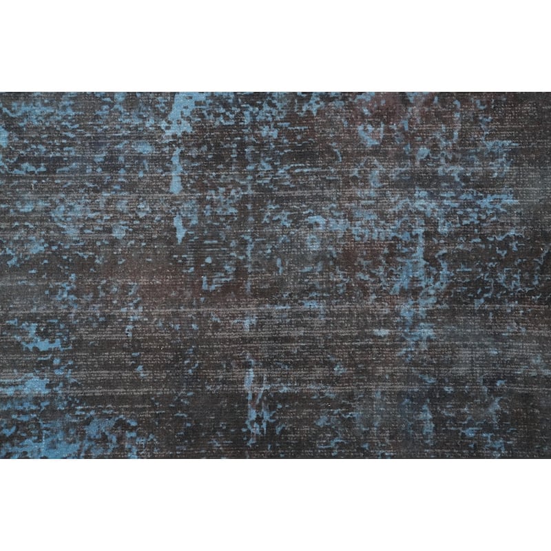 Hand Knotted Oriental Viscose Silk Carpet Modern Abstract Greys & Charcoal Abstract Area Rug - 7' 8'' X 5' 2''