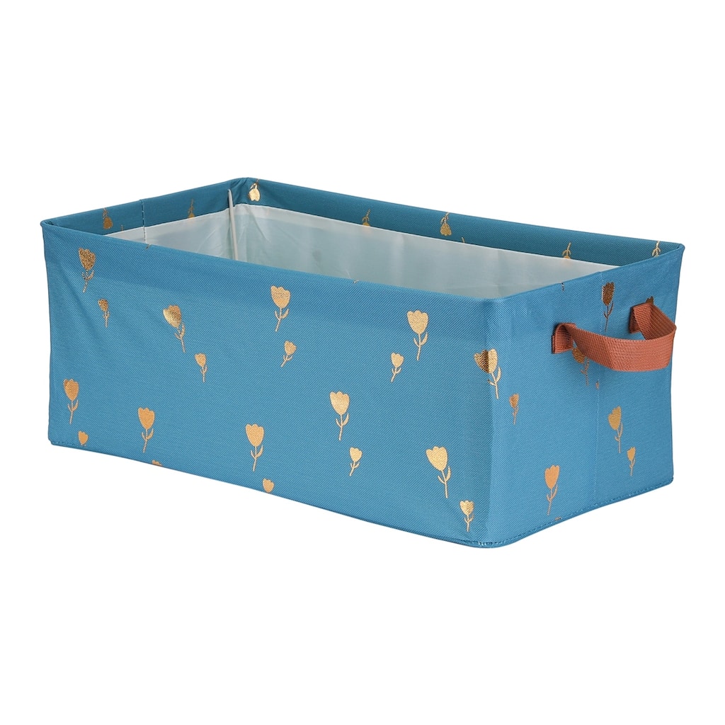 Storage Cube, Fabric Storage Bin with Handles for Shelves Closet, 1 Pack Storage Basket for Organizing Clothes Books - 19*11*8in