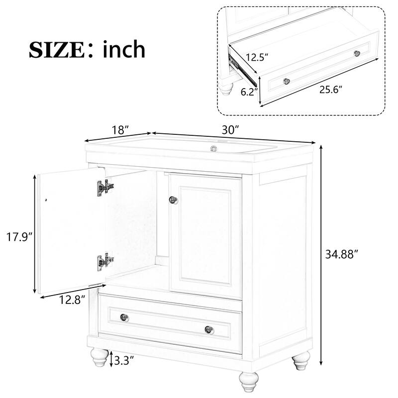 30" Bathroom Vanity