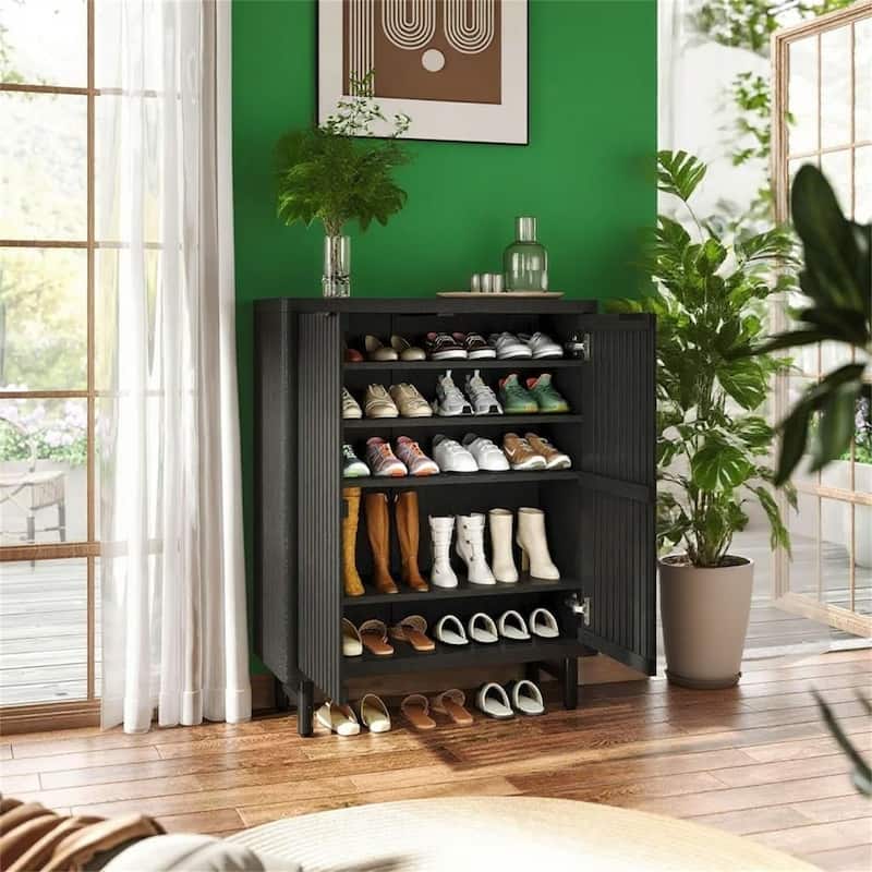 Multi-Tier Shoe Cabinet, 5-Tier Storage Organizer