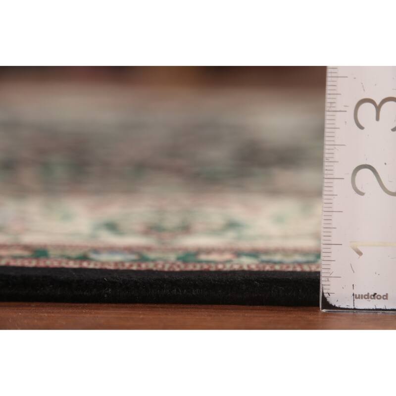 Black Vegetable Dye Aubusson Chinese Area Rug Hand-Knotted Wool Carpet - 6'2"x 9'7"