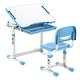 preview thumbnail 1 of 5, Mount-It! Height Adjustable Kid's Desk Set with Chair Blue